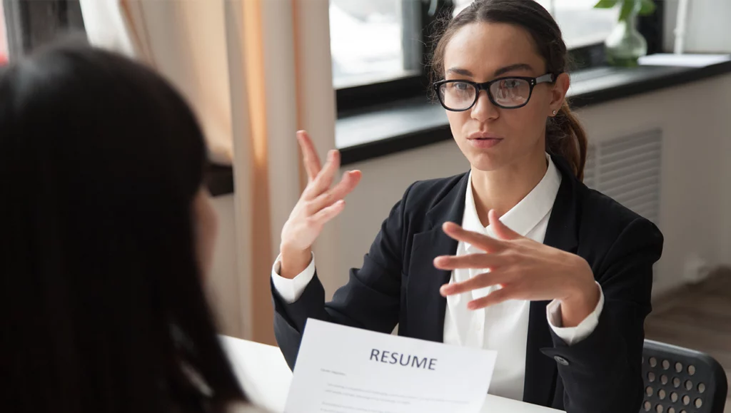 primera entrevista de trabajo